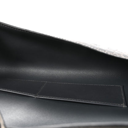 Hermes Shiny Niloticus Crocodile Egee Clutch Graphite 5 of 6