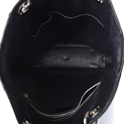 Christian Dior Patent Cannage Dior Soft Shopping Tote Black 5 of 10
