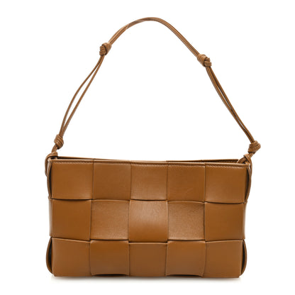 Bottega Veneta Calfskin Maxi Intrecciato Cassette Pouch On Strap Camel 1 of 8