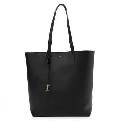 Saint Laurent Calfskin North-South Shopping Tote Black 3 of 10