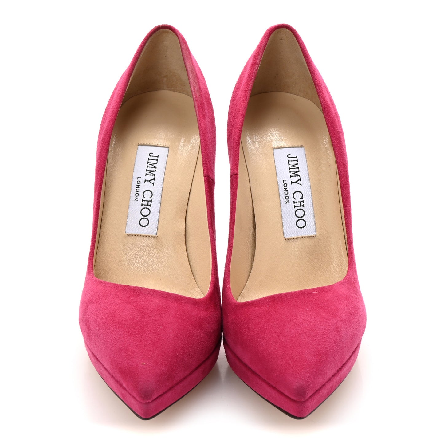 Suede Patent Calfskin Rudy Pumps 35.5 Raspberry