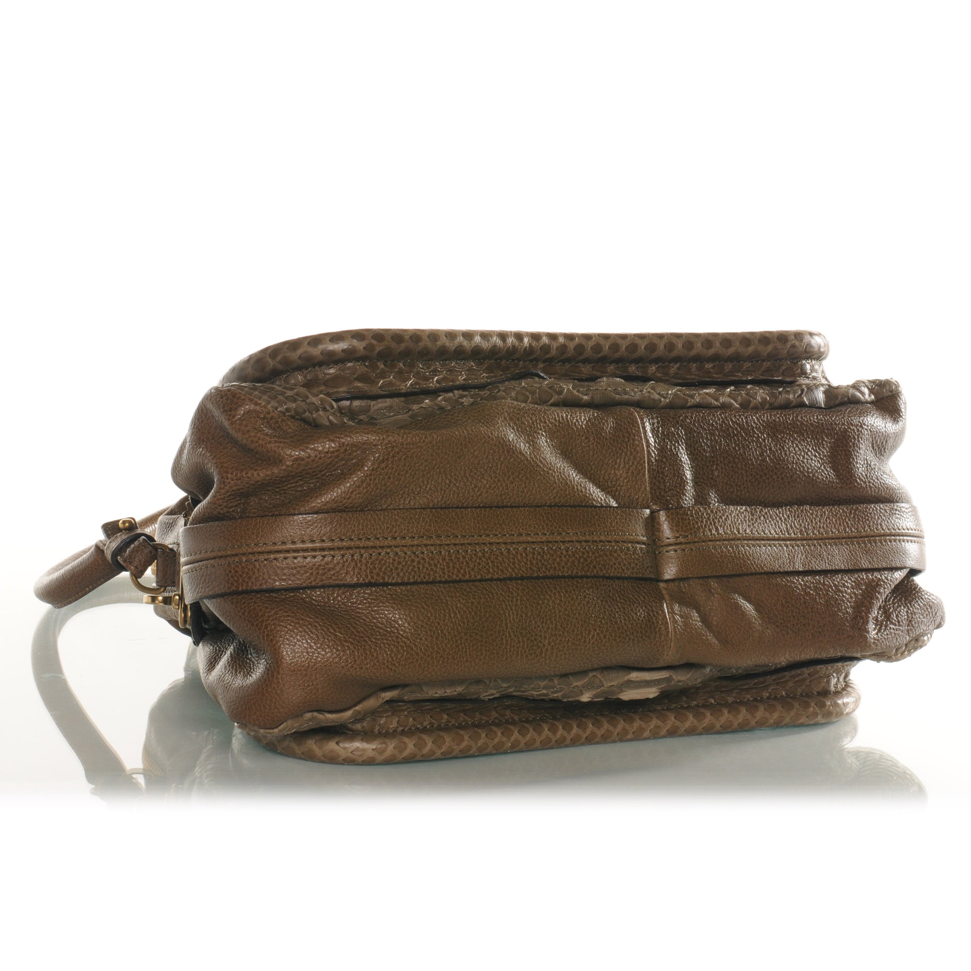 Chloe Python Medium Paraty Dark Khaki 4 of 8