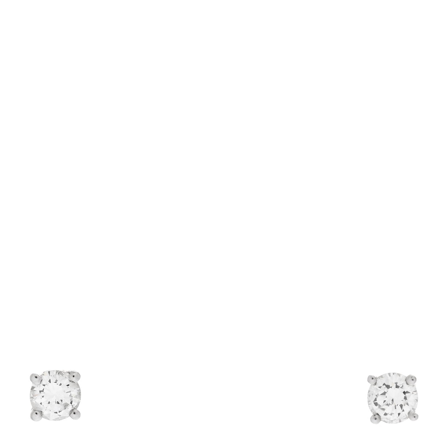 Platinum Diamond .17ctw Solitaire Earrings