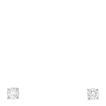 Tiffany Platinum Diamond .17ctw Solitaire Earrings 1 of 5