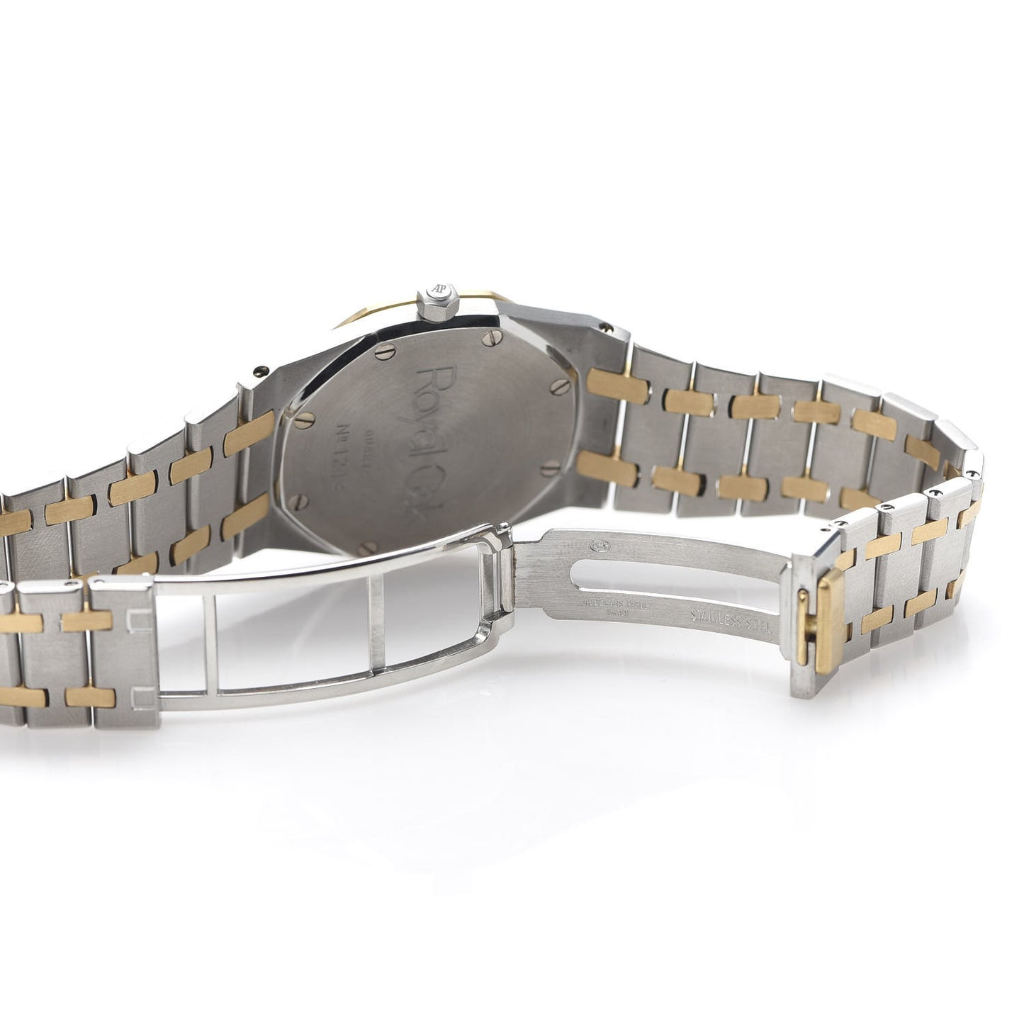 Stainless Steel 18K Yellow Gold 33mm Royal Oak Quartz Watch Grey 56175SA.OO.0789SA.01