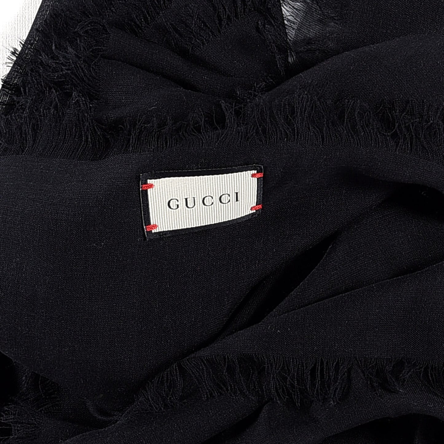Modal Silk Coco Capitan Logo Square Scarf Black