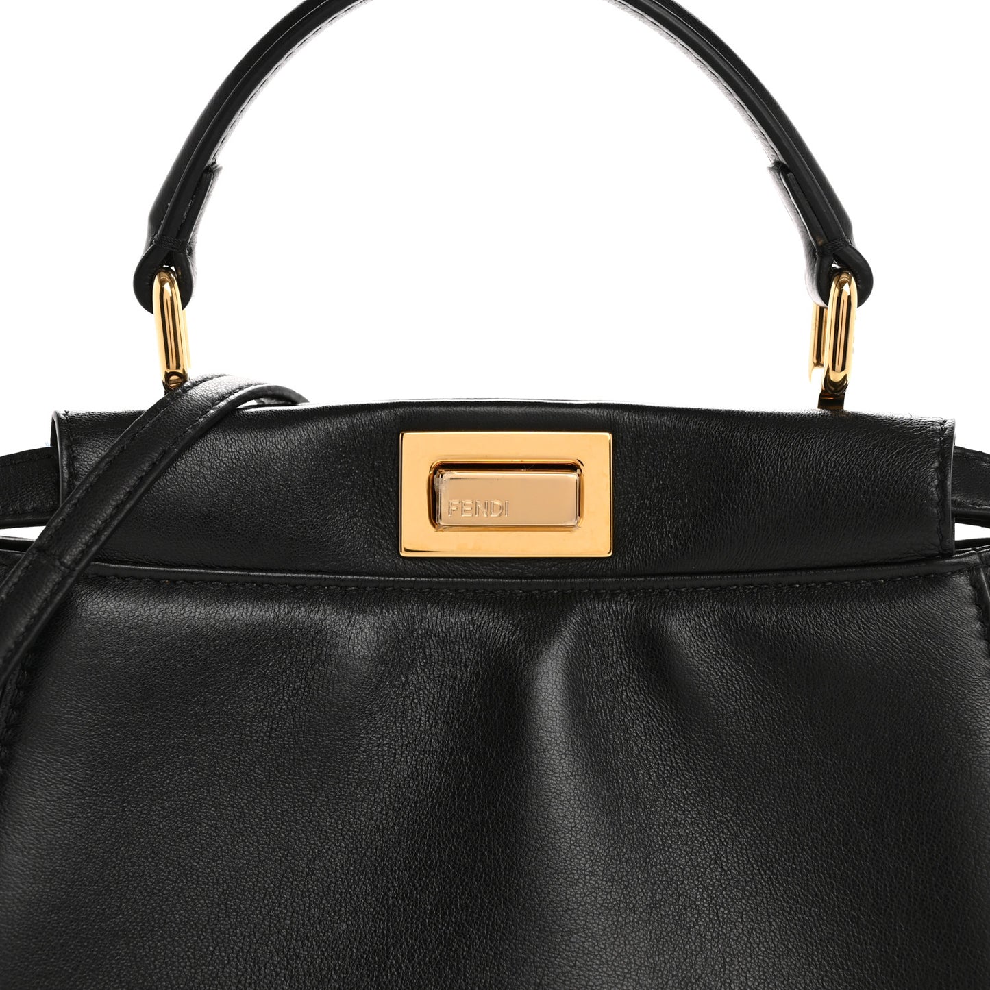 Nappa Mini Peekaboo Iconic Satchel Black