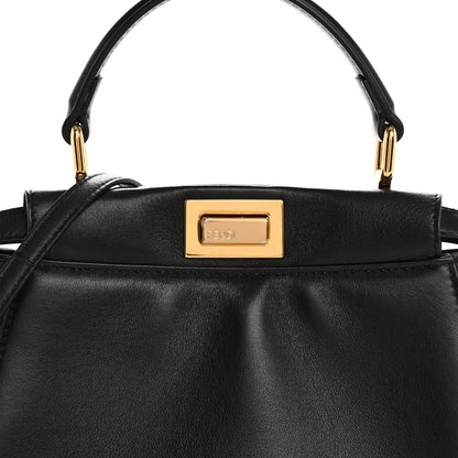 Fendi Nappa Mini Peekaboo Iconic Satchel Black 9 of 13