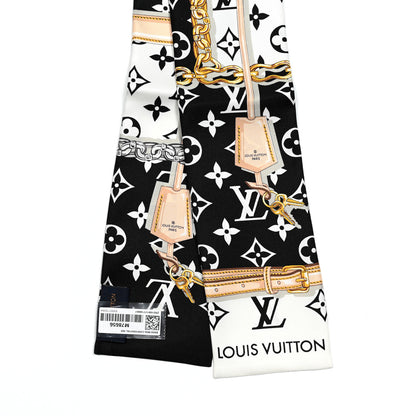 Louis Vuitton Silk Monogram Confidential Bandeau Black 2 of 3