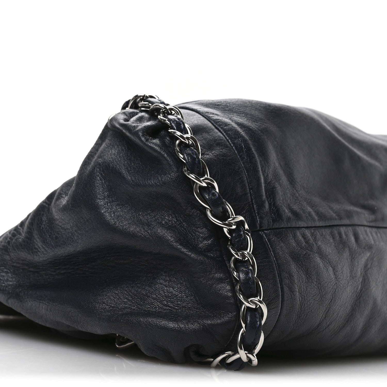 Chanel Lambskin Large Sharpei Shoulder Bag Blue 9 of 10