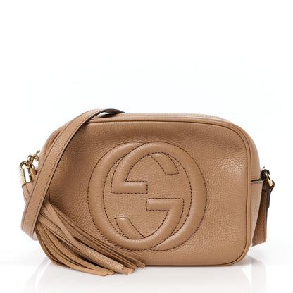 Gucci Pebbled Calfskin Small Soho Disco Bag Camelia 1 of 12