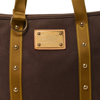 Louis Vuitton Toile Antigua Cabas MM Brown Kaki 7 of 9