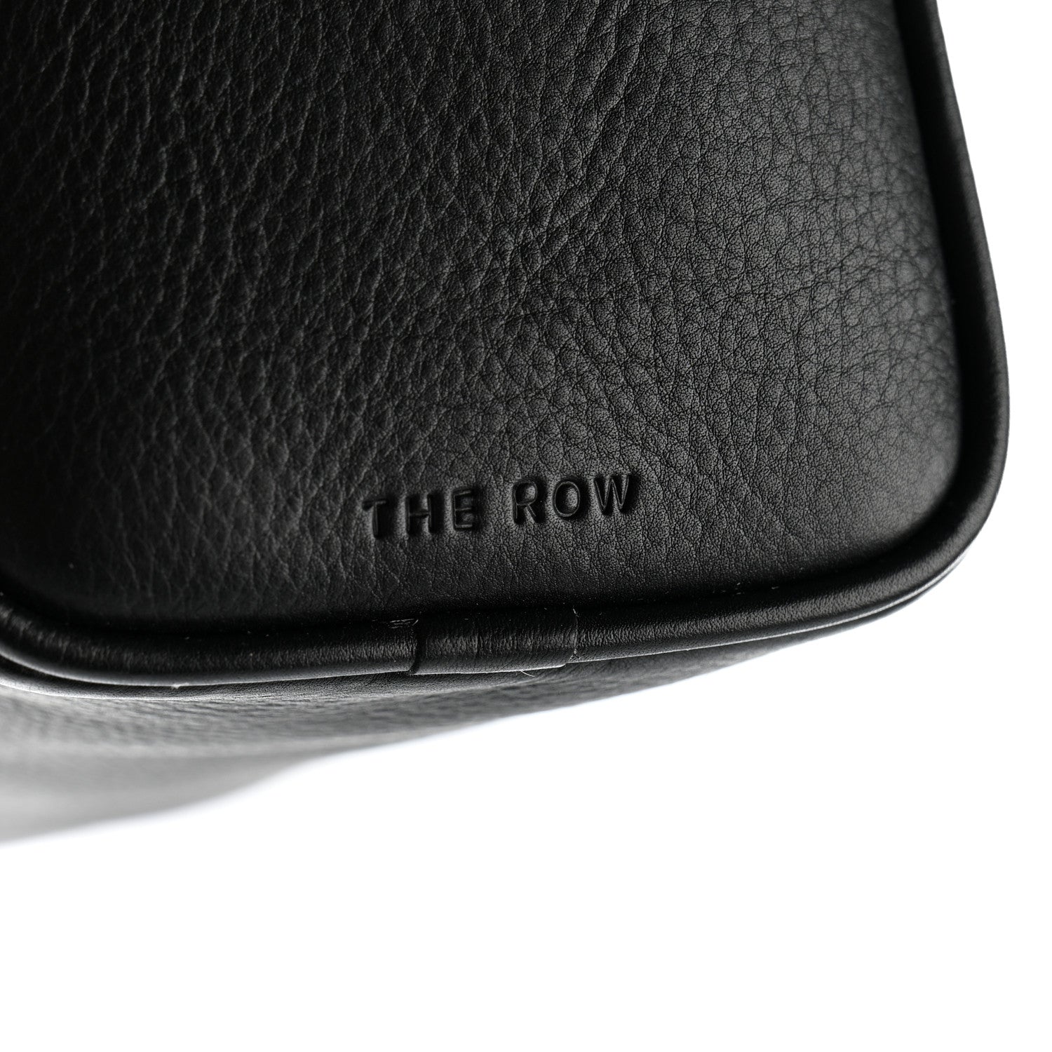 The Row Grained Calfskin 90's Bag Black 7 of 10