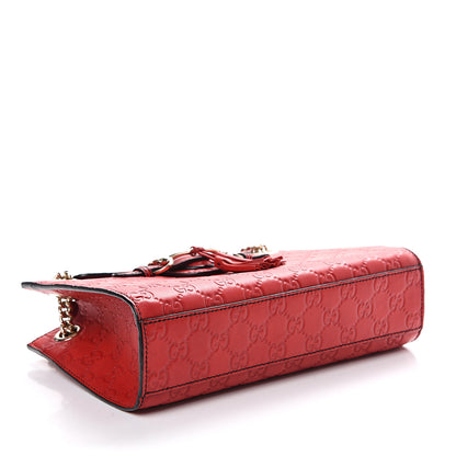 Gucci Guccissima Small Emily Shoulder Bag Red 3 of 9