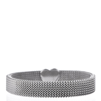Tiffany Stainless Steel Somerset Mesh Reversible Heart Bracelet 3 of 4
