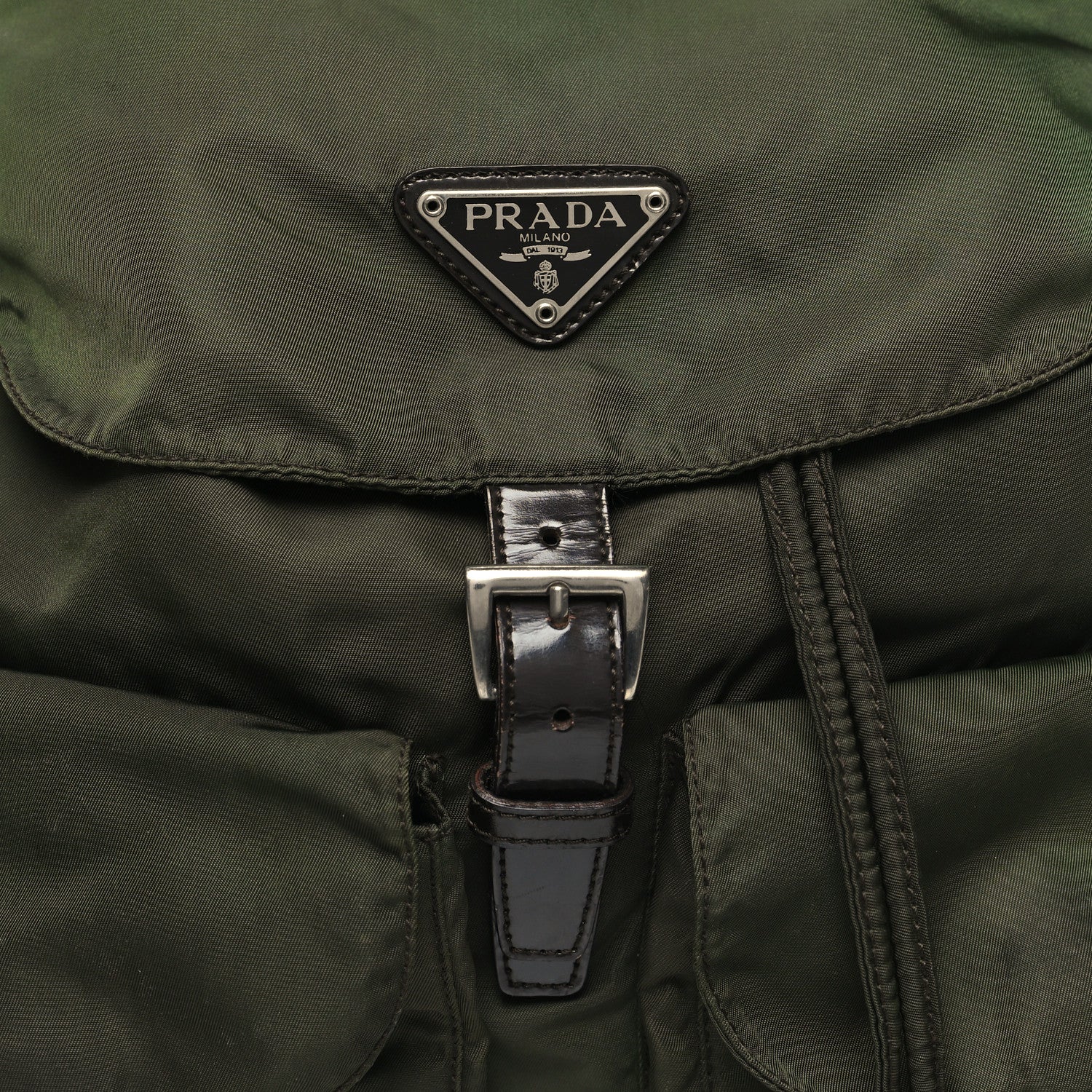Prada Nylon Vela Medium Backpack Green 7 of 12