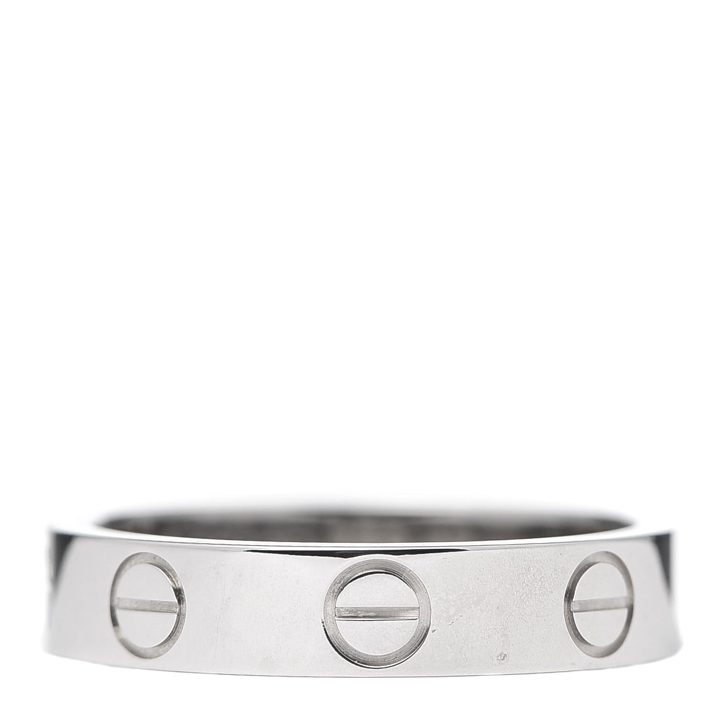 18K White Gold 3.5mm LOVE Wedding Band Ring 47 4