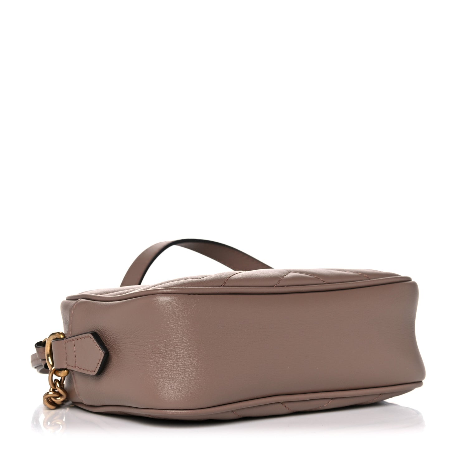 Calfskin Matelasse Mini GG Marmont Chain Shoulder Bag Porcelain Rose