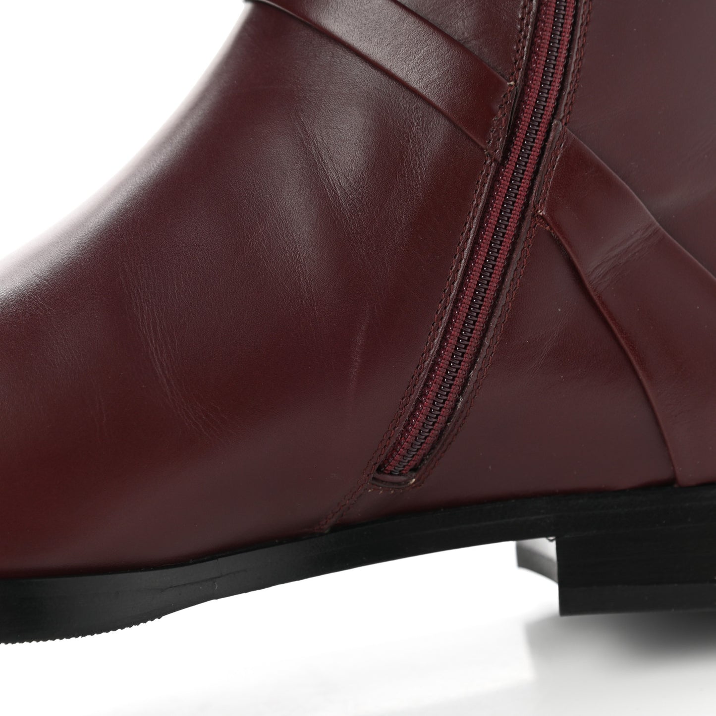 Calfskin Womens GG Ankle Boots 37 Vintage Bordeaux