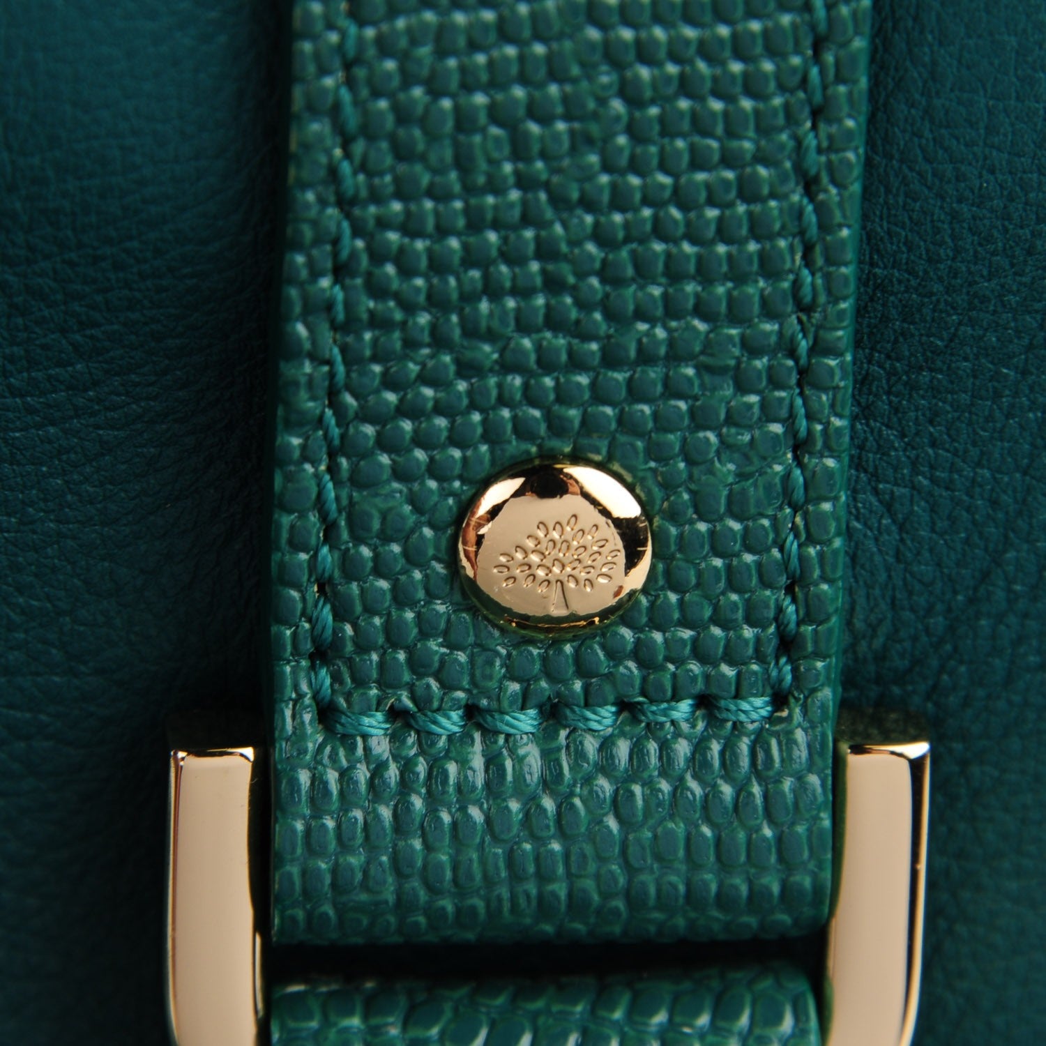 Mulberry Micrograin Calfskin Lizard Medium Alexa Emerald 6 of 9