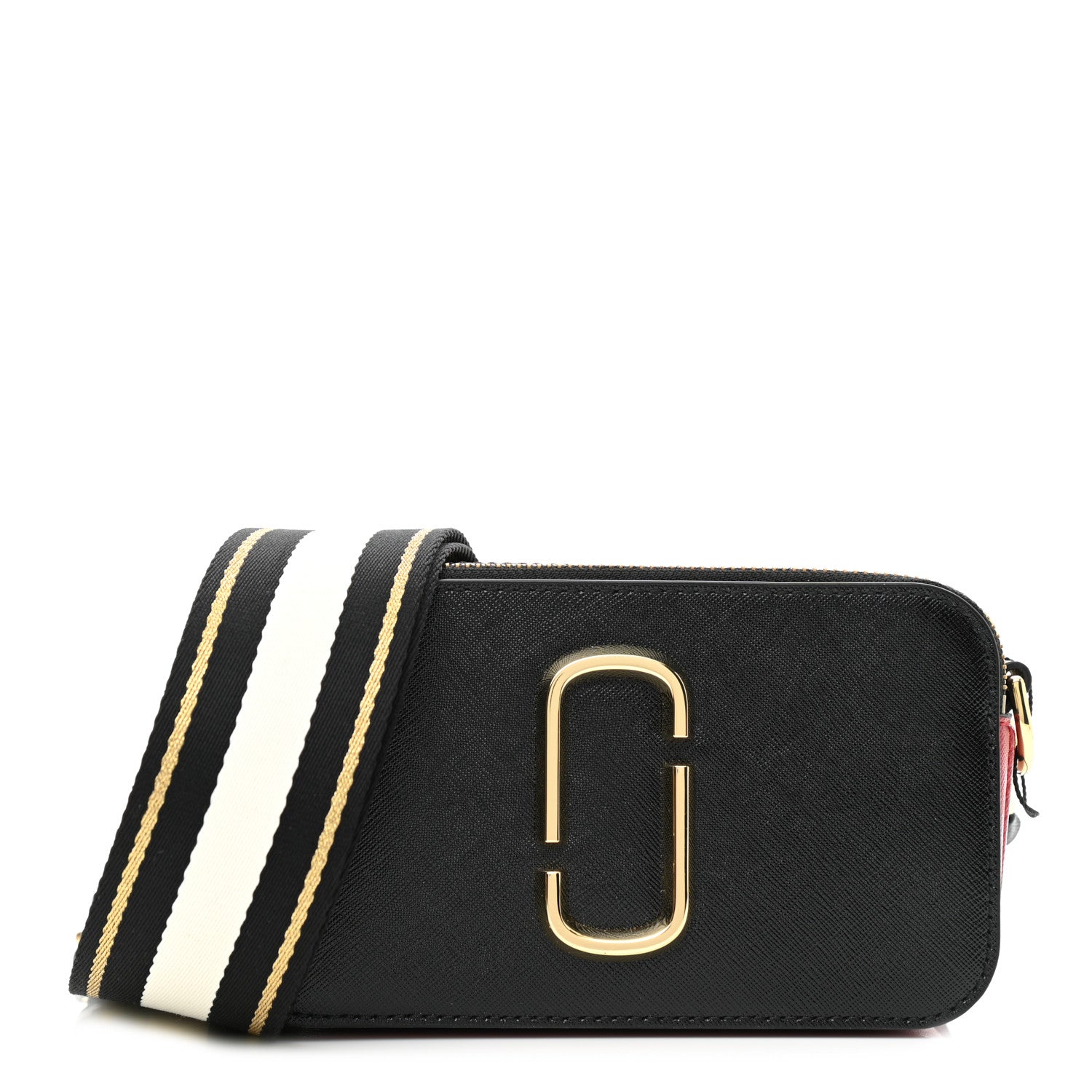 Marc Jacobs Saffiano Snapshot Camera Bag Black Multi 1 of 10