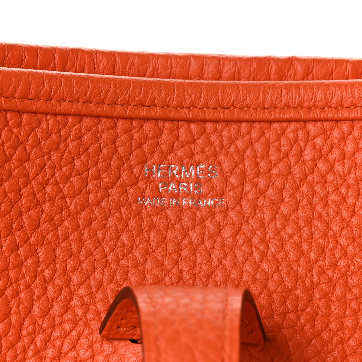 Hermes Taurillon Clemence Evelyne III PM Feu 6 of 11