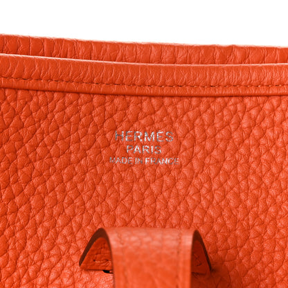 Hermes Taurillon Clemence Evelyne III PM Feu 6 of 11