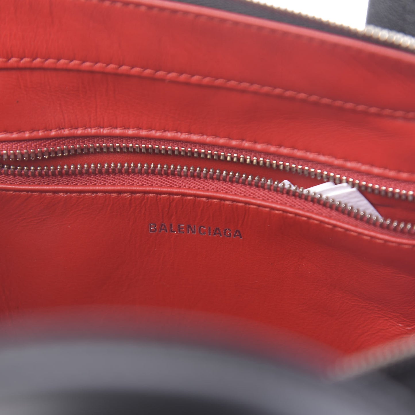 Calfskin XS Triangle Duffle Black