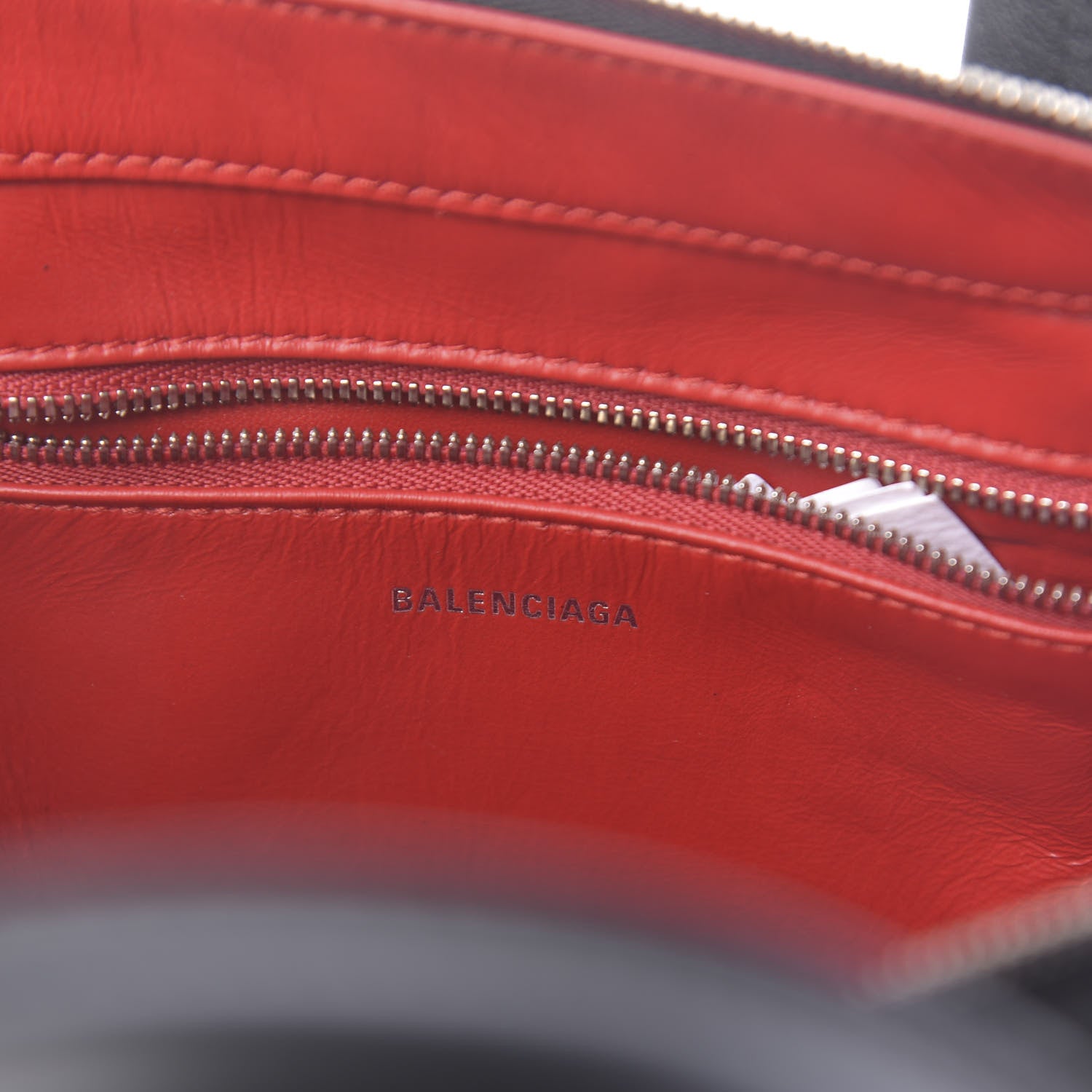 Balenciaga Calfskin XS Triangle Duffle Black 6 of 10