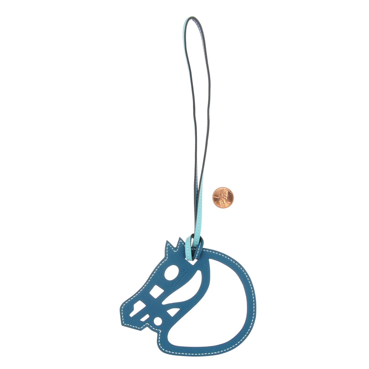 Swift Paddock Cheval Horse Bag Charm Colvert Bleu Atoll
