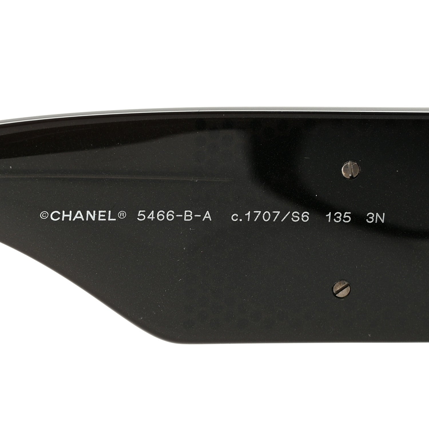 Chanel Acetate Crystal CC Shield Sunglasses 5466-B-A Black 5 of 8