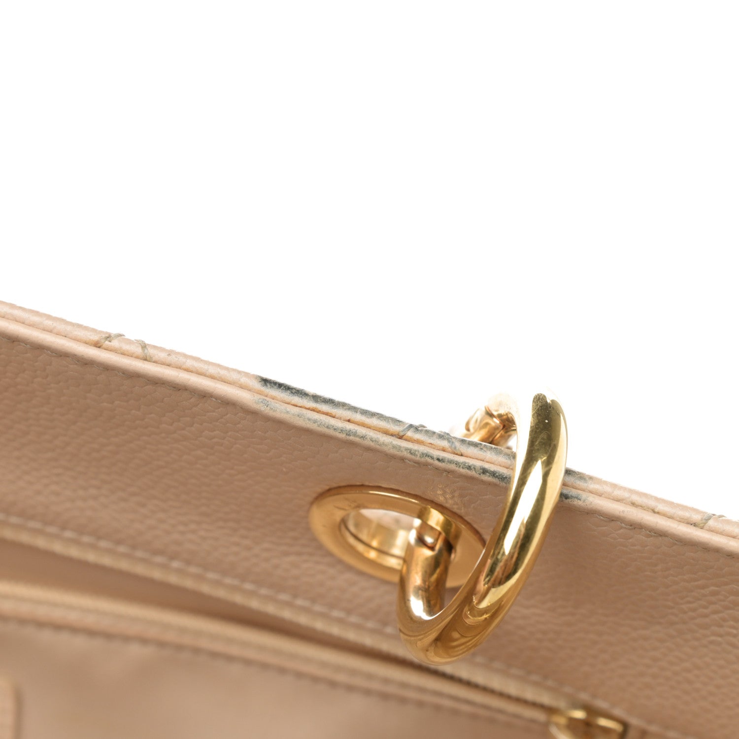 Chanel Caviar Quilted Grand Shopping Tote GST Beige 13 of 16