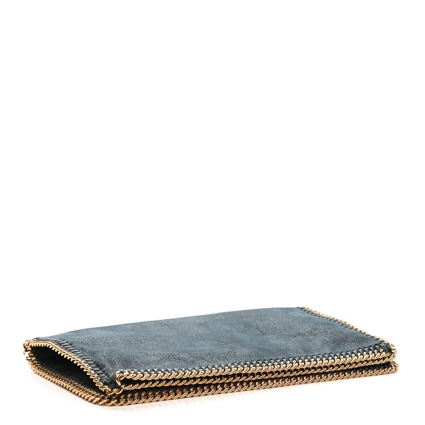 Shaggy Deer Falabella Fold Over Clutch Dark Green