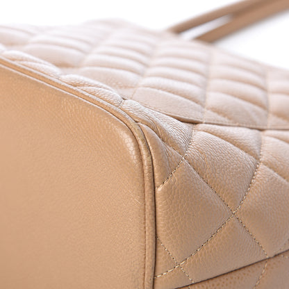 Chanel Caviar Quilted Medallion Tote Beige 12 of 14