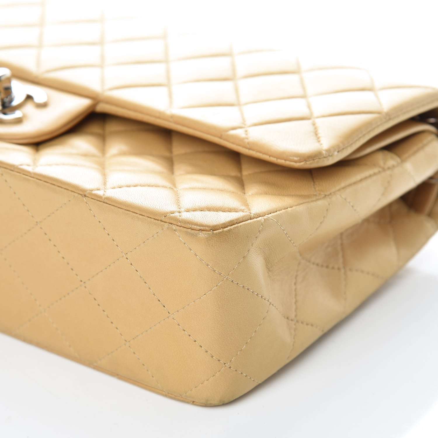 Chanel Lambskin Quilted Medium Double Flap Beige 20 of 20