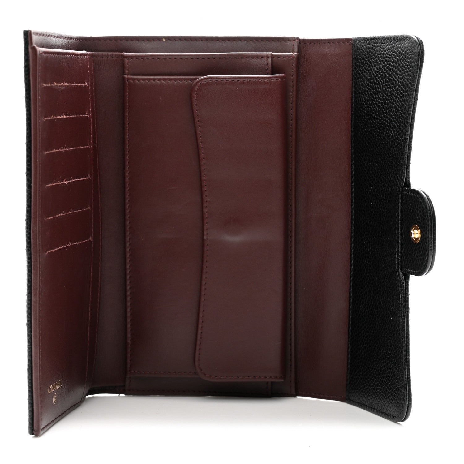 Chanel Caviar Quilted Large Flap Wallet Black 5 of 8