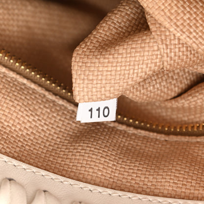 Prada Paglia City Calfskin Bucket Bag Naturale White 7 of 10