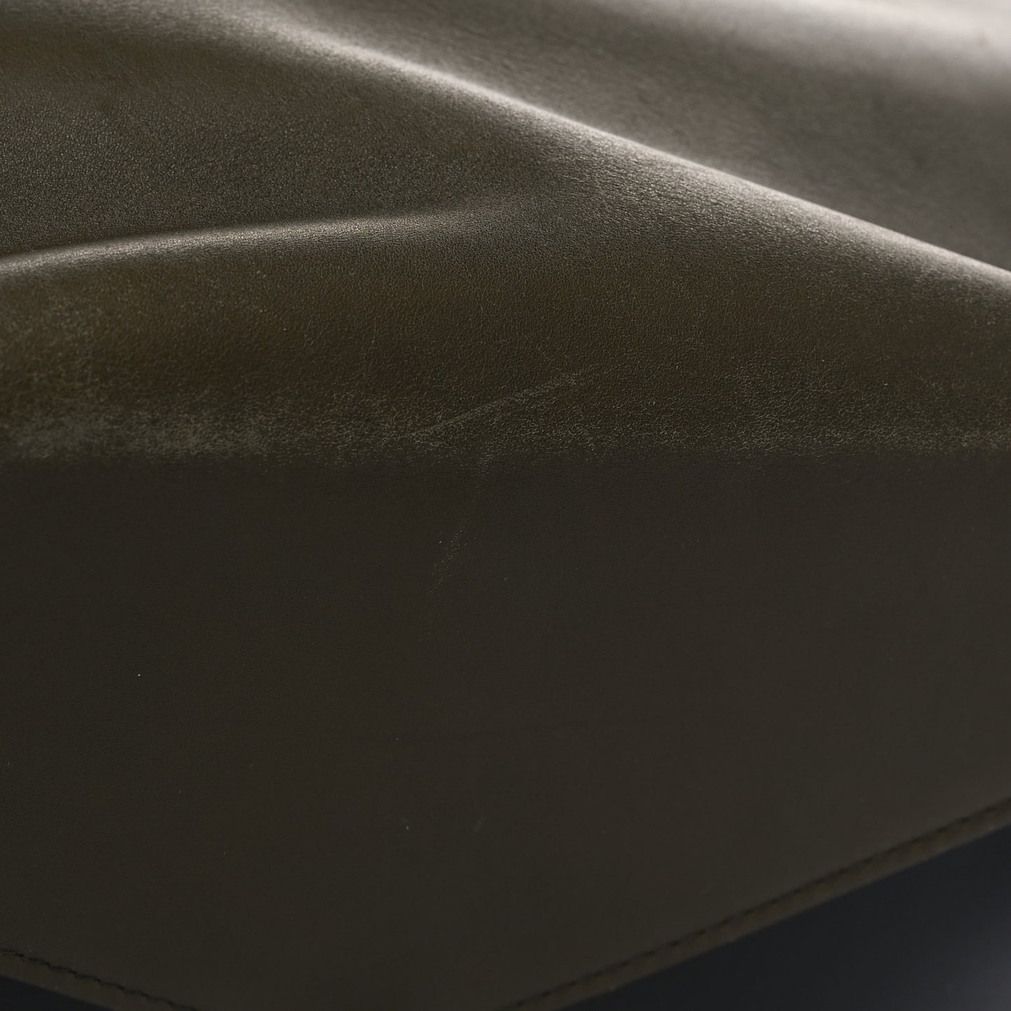 City Calfskin Convertible Top Handle Tote Militare Green Black