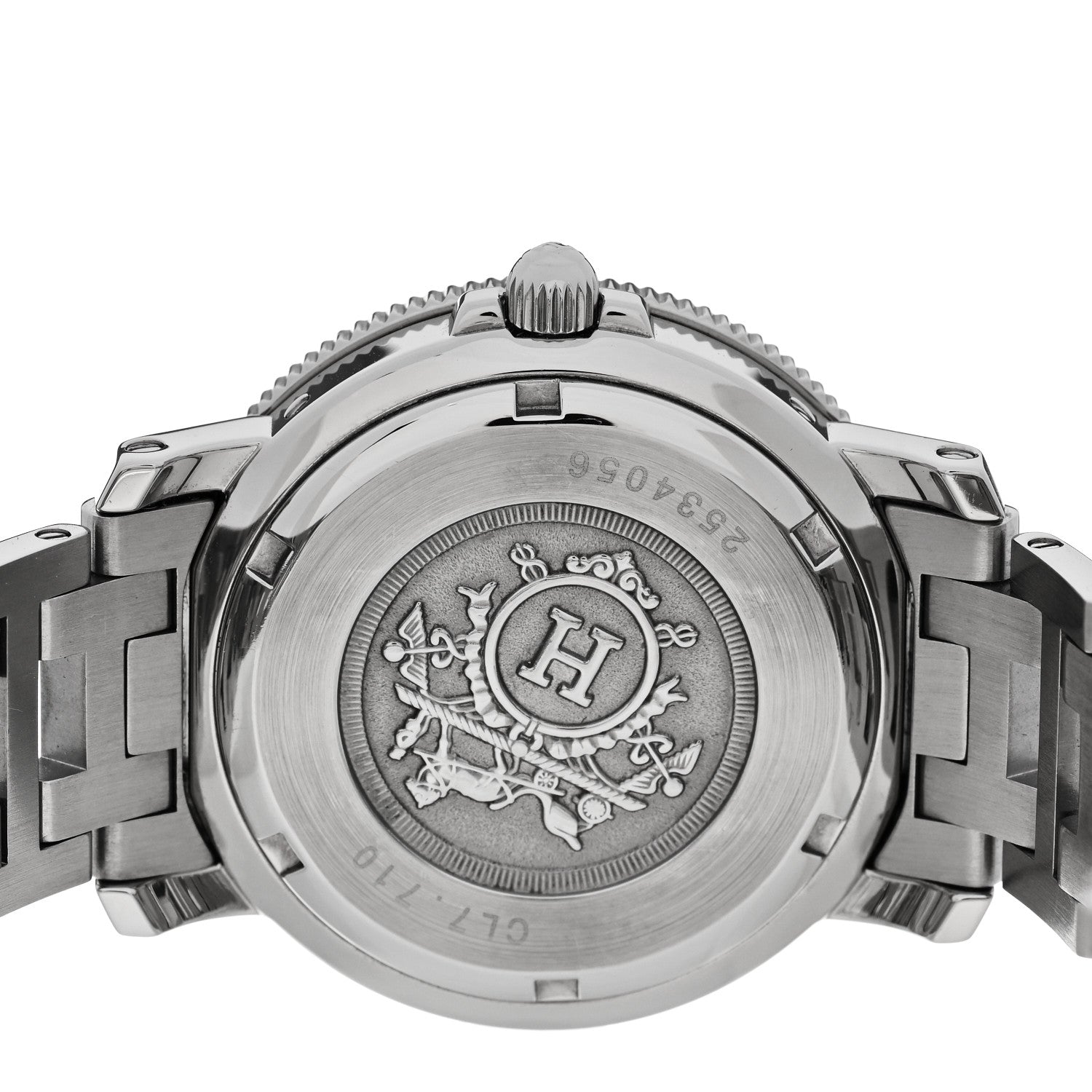 Hermes Stainless Steel 38mm Clipper Diver Quartz Watch White 4 of 5