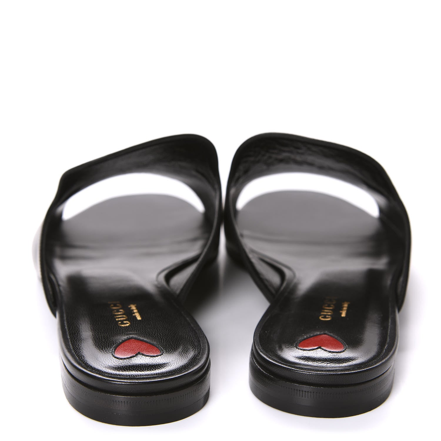 Gucci Malaga Kid Horsebit Slide Sandals 40.5 Black 6 of 10