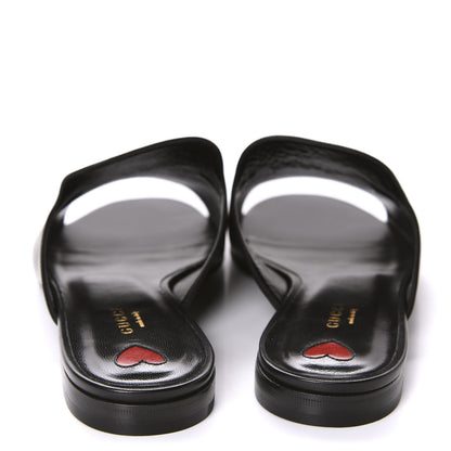 Gucci Malaga Kid Horsebit Slide Sandals 40.5 Black 6 of 10