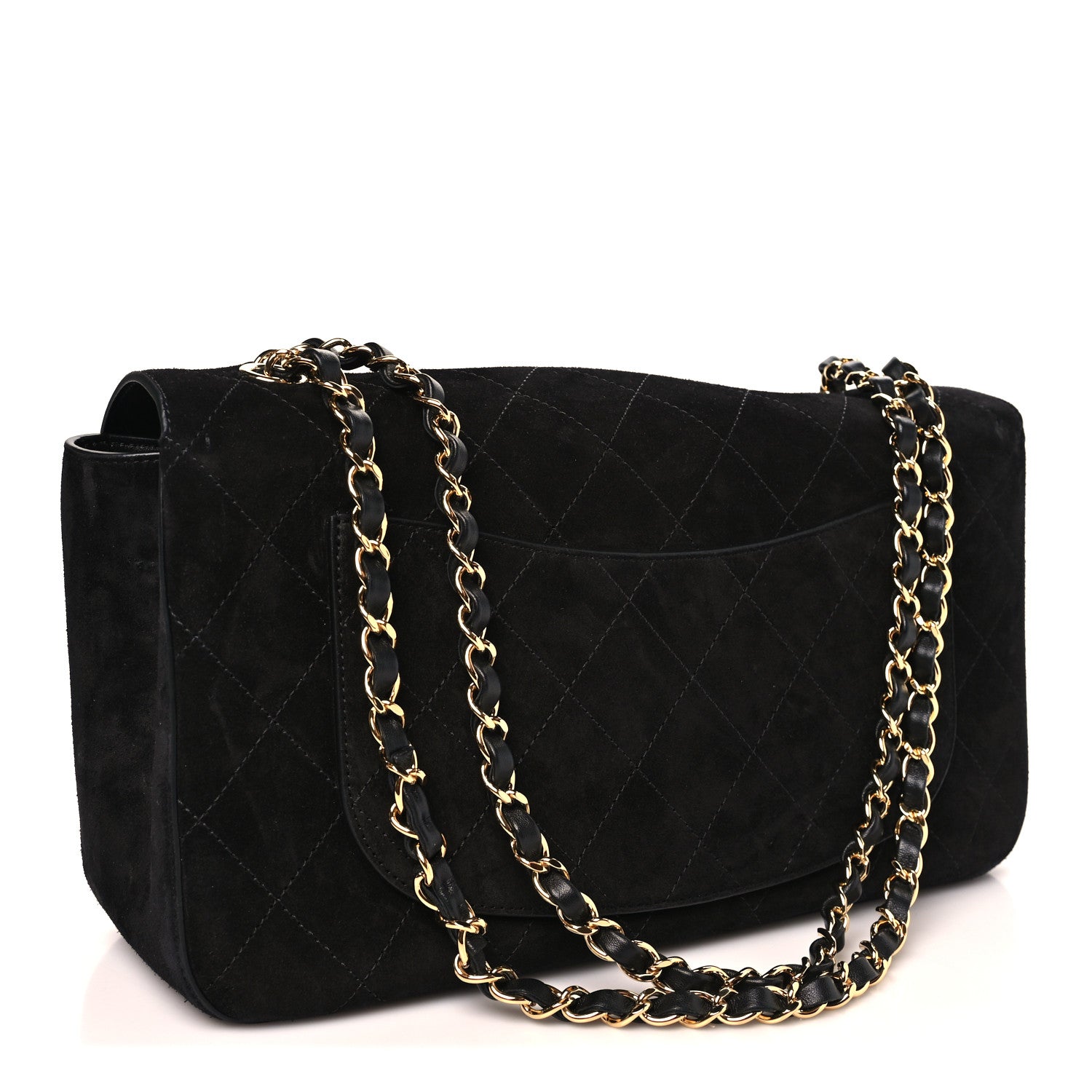 Chanel Suede Calfskin Small Souplissimo Maxi Flap Black 3 of 11