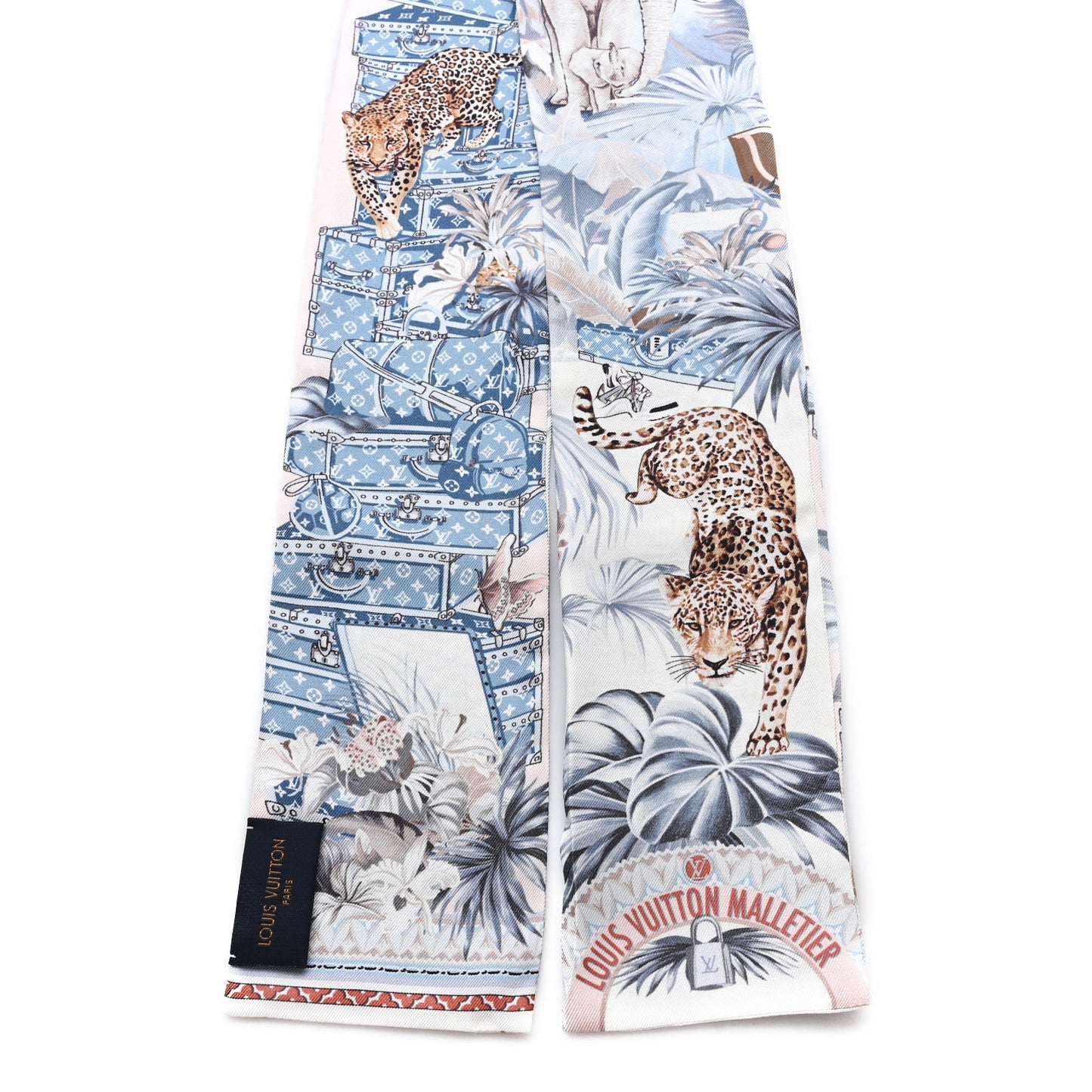 Silk Voyage Extraordinaire Bandeau Blue Grey