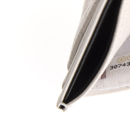 Chanel Caviar Quilted My Everything Card Holder White Black 8 of 8