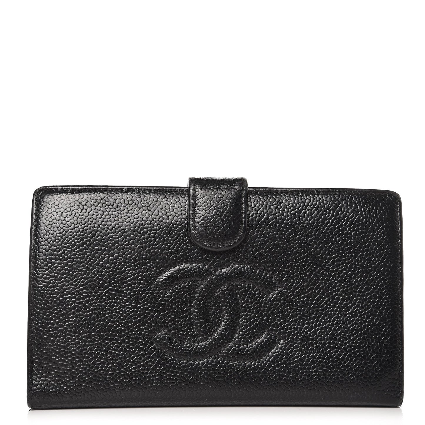 Caviar Timeless CC French Wallet Black