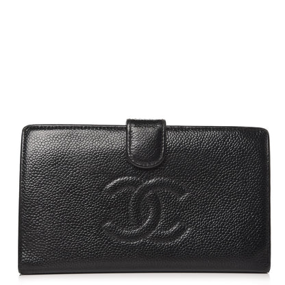 Chanel Caviar Timeless CC French Wallet Black 1 of 11
