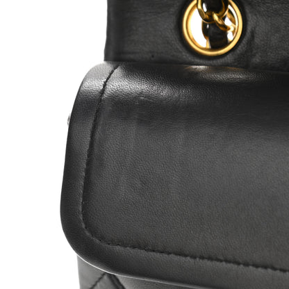 Chanel Lambskin Quilted Small Double Flap Black 12 of 14