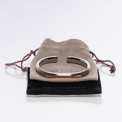 David Yurman Mens Titanuim and 18k Gold Cuff 8mm 3 of 5