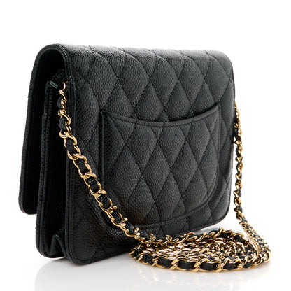 Chanel Caviar Quilted Wallet on Chain WOC Black 3 of 13