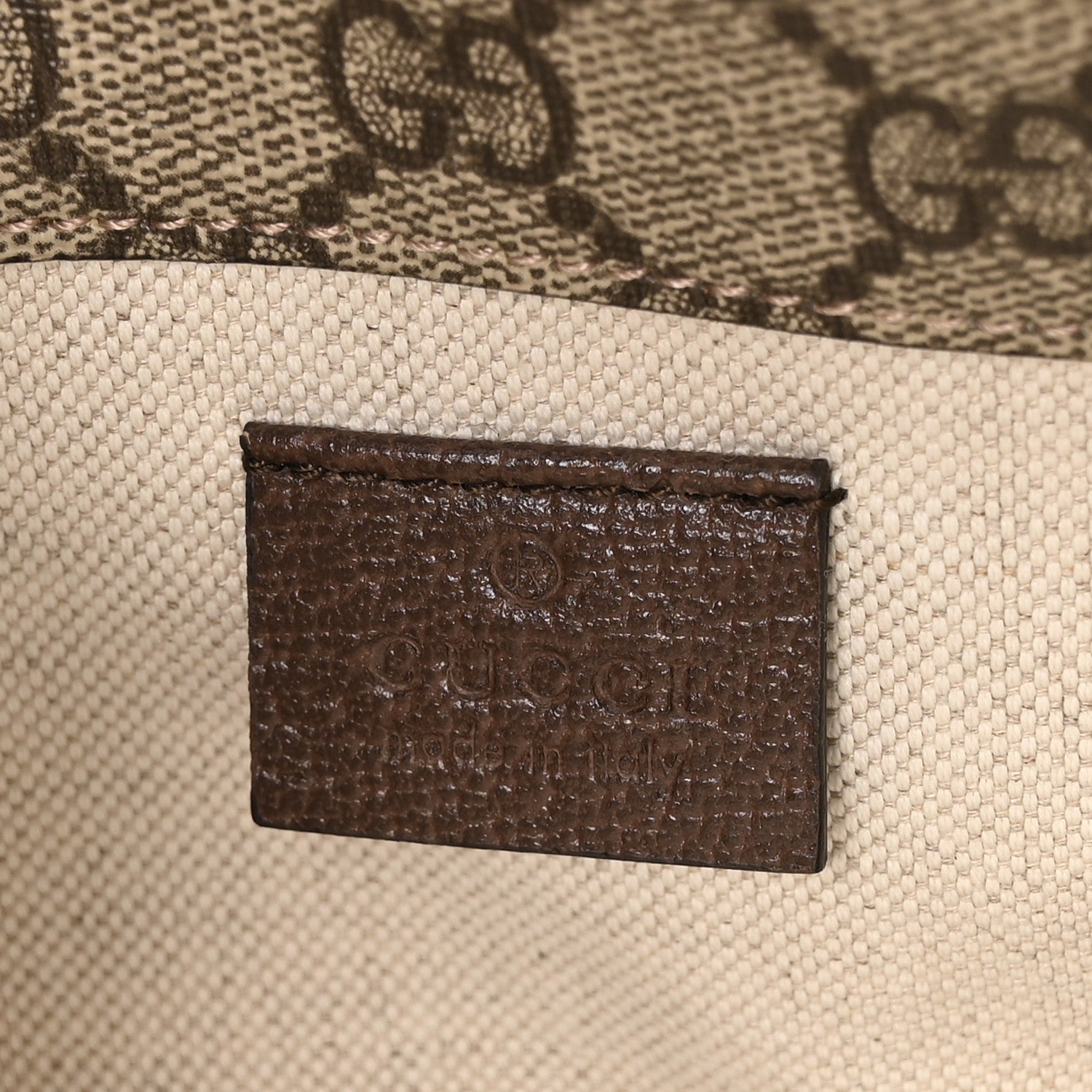Gucci GG Supreme Monogram Web Small Neo Vintage Double Flap Messenger Bag Beige New Acero 6 of 11
